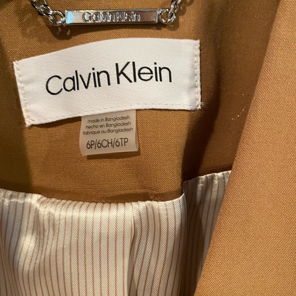 Calvin Klein Tan Blazer - Picture 6 of 8